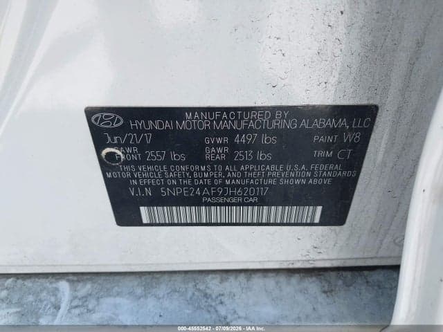 2018 HYUNDAI SONATA SE 9