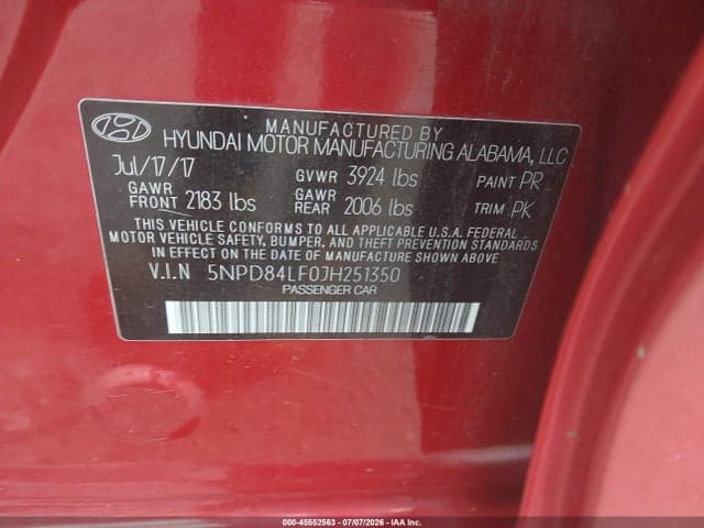 2018 HYUNDAI ELANTRA SEL 9