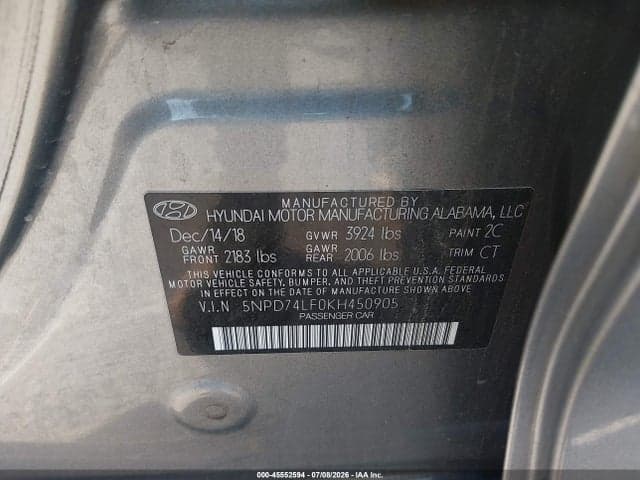 2019 HYUNDAI ELANTRA SE 9
