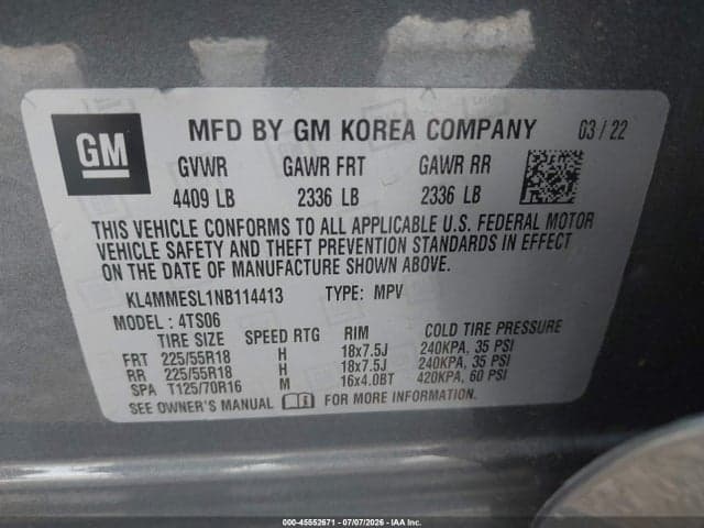 2022 BUICK ENCORE GX AWD SELECT 9