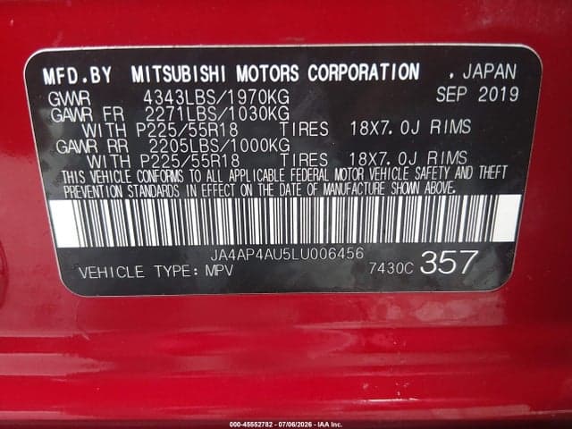 2020 MITSUBISHI OUTLANDER SPORT 2.0 SE 9