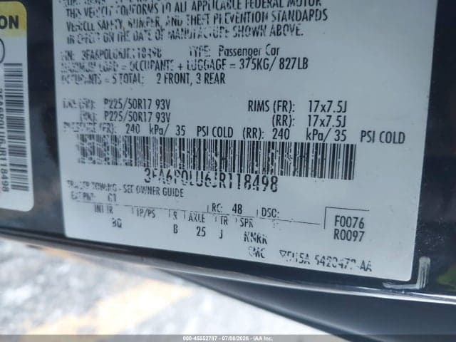 2018 FORD FUSION HYBRID SE 9