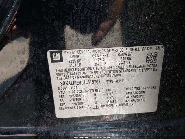 2018 GMC TERRAIN SLE 9