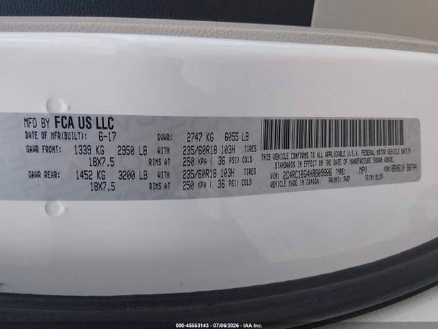 2017 CHRYSLER PACIFICA TOURING-L 9