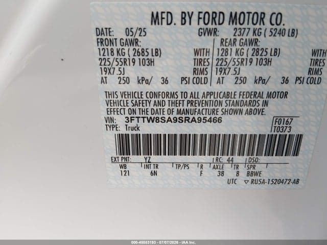2025 FORD MAVERICK LARIAT 9