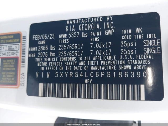 2023 KIA SORENTO LX 9