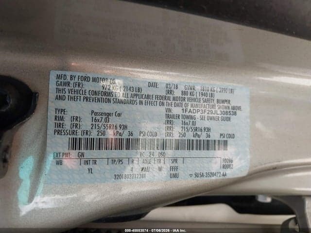 2018 FORD FOCUS SE 9