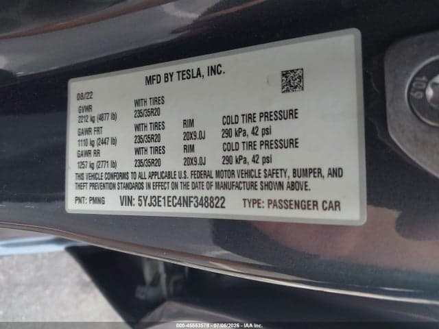 2022 TESLA MODEL 3 PERFORMANCE DUAL MOTOR ALL-WHEEL DRIVE 9