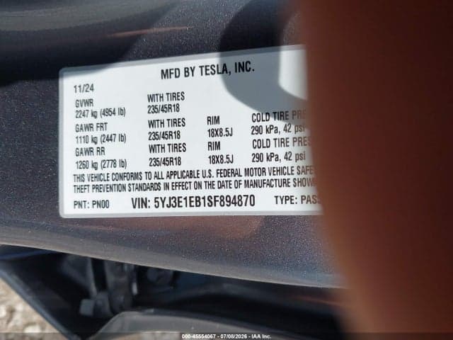 2025 TESLA MODEL 3 LONG RANGE ALL-WHEEL DRIVE 9
