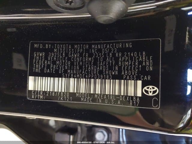 2023 TOYOTA COROLLA LE 9