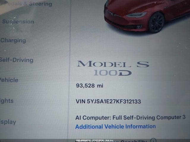 2019 TESLA MODEL S 15