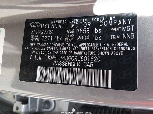 2024 HYUNDAI ELANTRA LIMITED 9