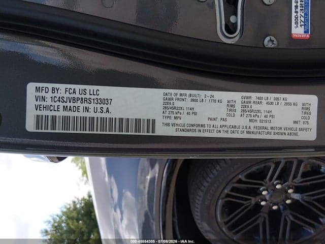 2024 JEEP WAGONEER SERIES II CARBIDE 4X4 9