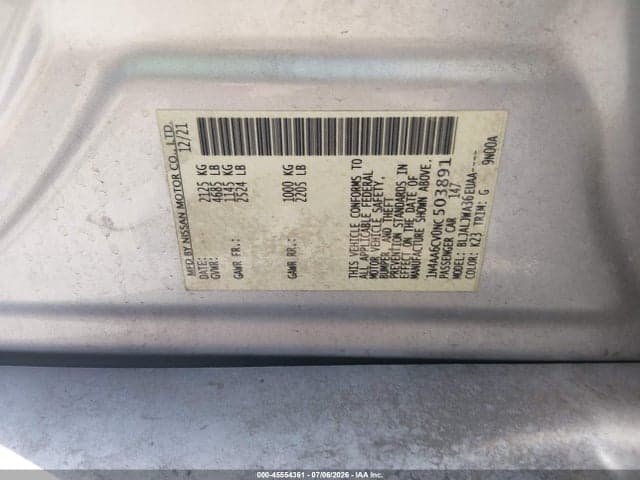 2022 NISSAN MAXIMA SV XTRONIC CVT 9