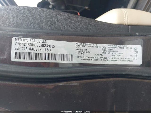 2021 DODGE DURANGO GT RWD 9