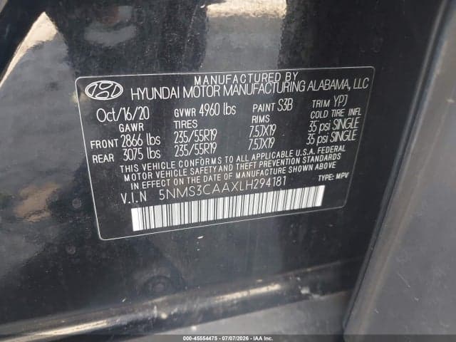 2020 HYUNDAI SANTA FE SEL 2.0T 9