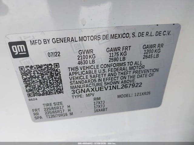 2022 CHEVROLET EQUINOX AWD LT 9