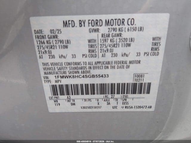 2025 FORD EXPLORER PLATINUM 9