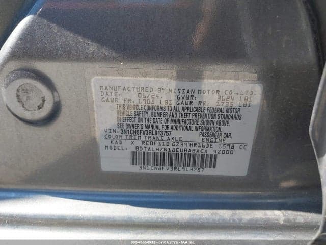 2024 NISSAN VERSA 1.6 SR 9