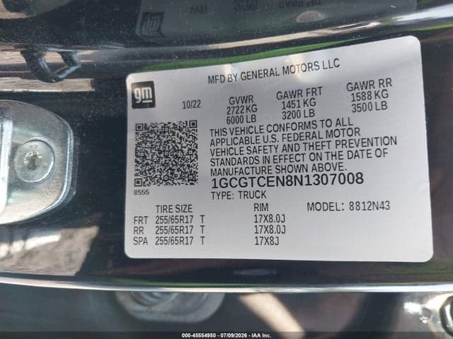 2022 CHEVROLET COLORADO 9