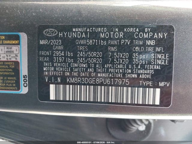 2023 HYUNDAI PALISADE XRT 9