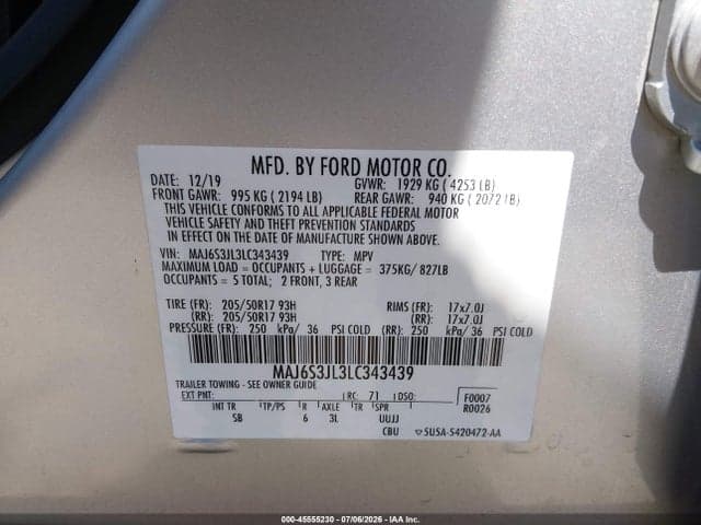 2020 FORD ECOSPORT SES 9