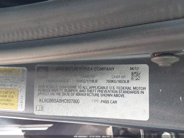 2017 CHEVROLET SPARK LS CVT 9