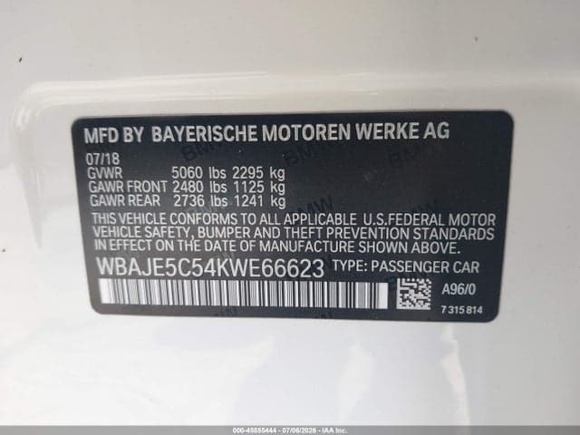 2019 BMW 540I 9