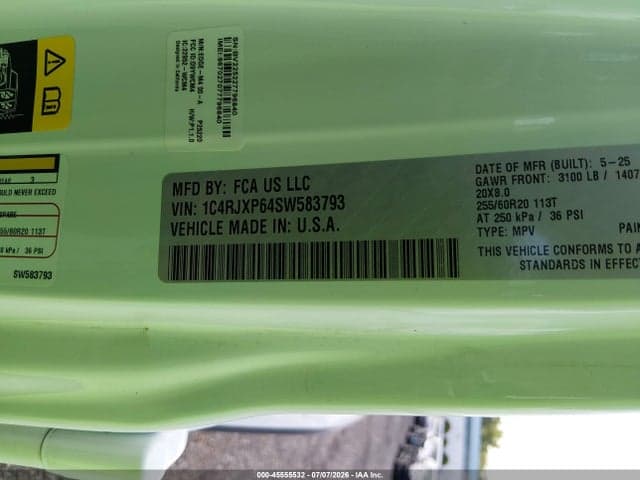 2025 JEEP WRANGLER 4XE SAHARA 4XE 9