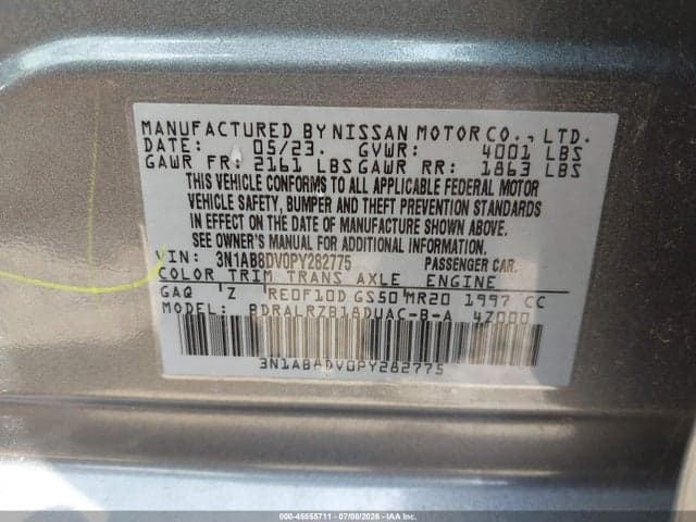 2023 NISSAN SENTRA SR XTRONIC CVT 9