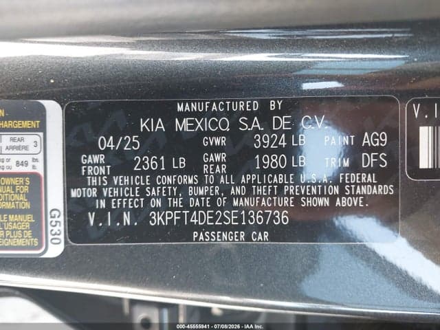 2025 KIA K4 LX 9