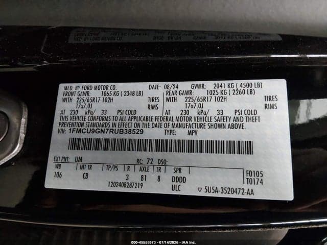 2024 FORD ESCAPE ACTIVE 9