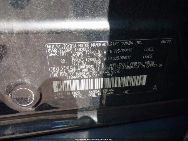2022 TOYOTA RAV4 HYBRID LE 9