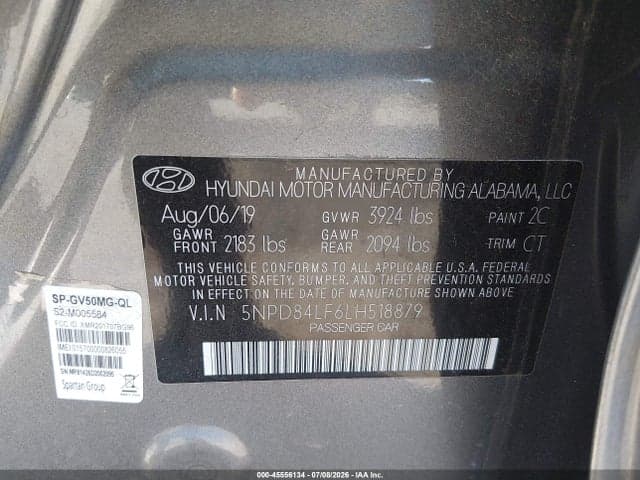 2020 HYUNDAI ELANTRA LIMITED 9