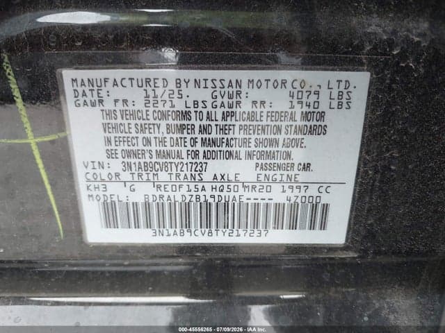 2026 NISSAN SENTRA SV 9