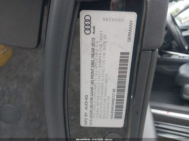 2017 AUDI A4 PREMIUM PLUS 9