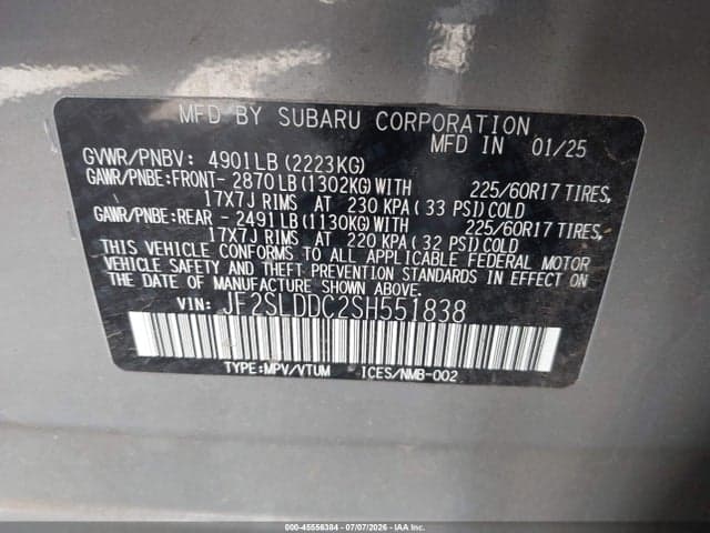 2025 SUBARU FORESTER PREMIUM 9