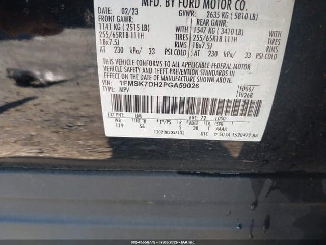 2023 FORD EXPLORER XLT 9