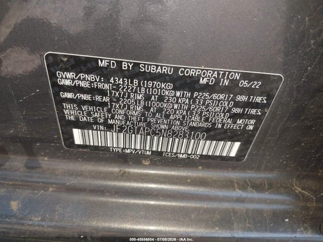 2022 SUBARU CROSSTREK PREMIUM 9
