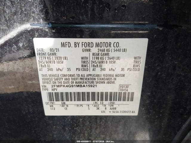 2021 FORD EDGE SE 9