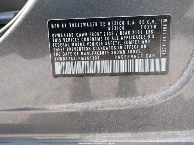 2017 VOLKSWAGEN JETTA 1.4T SE 9