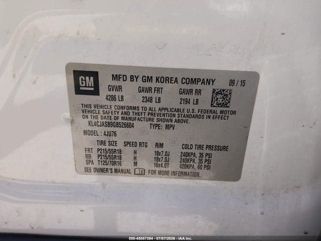 2016 BUICK ENCORE 9
