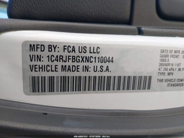 2022 JEEP GRAND CHEROKEE WK LIMITED 4X4 9
