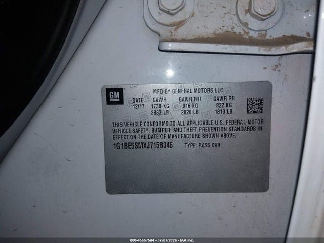 2018 CHEVROLET CRUZE LT AUTO 9