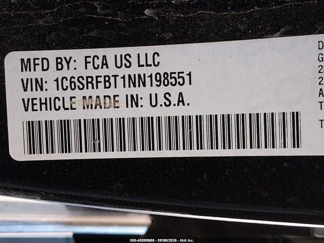 2022 RAM 1500 BIG HORN 4X4 6'4 BOX 9