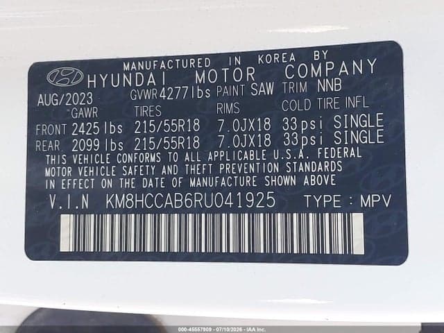 2024 HYUNDAI KONA SEL 9