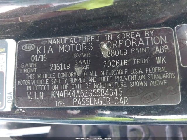 2016 KIA FORTE LX 9