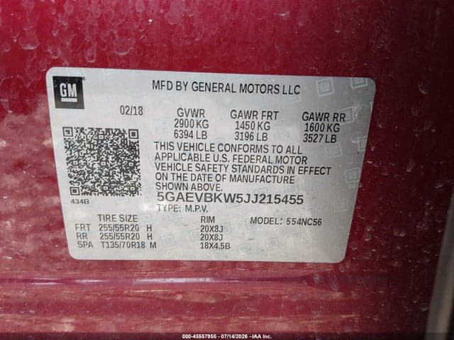 2018 BUICK ENCLAVE PREMIUM 9