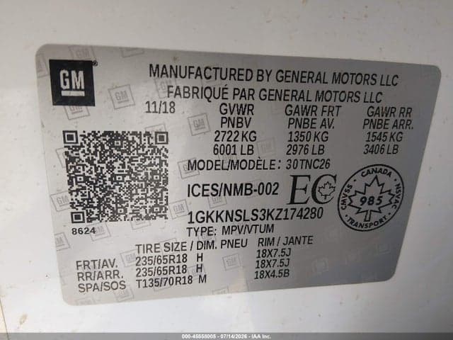 2019 GMC ACADIA SLE-2 9