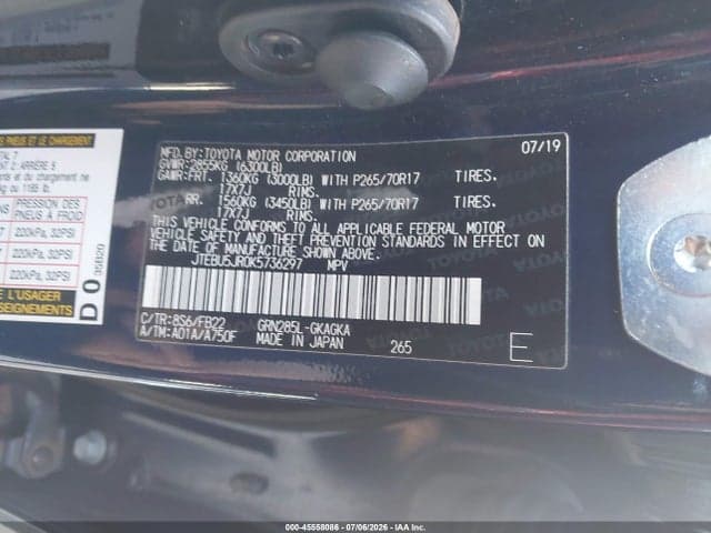 2019 TOYOTA 4RUNNER 9